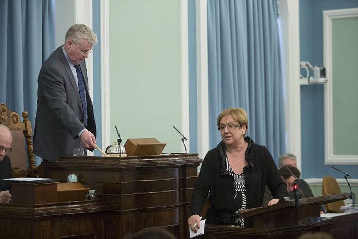 Einar K. Guðfinsson og Valgerður Bjarnadóttir standa í ströngu á Alþingi þessa dagana.