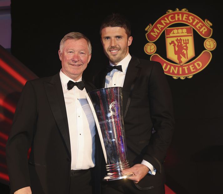 Ferguson og Carrick á góðri stundu.