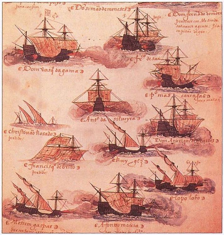 Portúgölsk herskip á 16. öld.