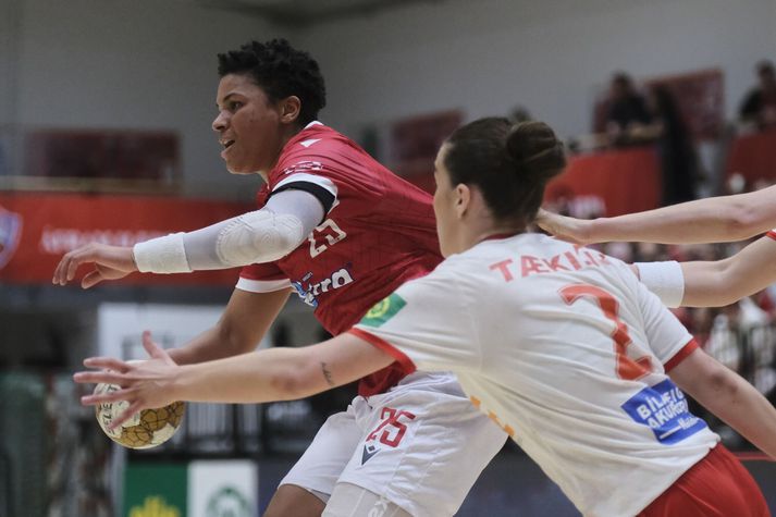 Thea Imani Sturludóttir var þakklát í leikslok.