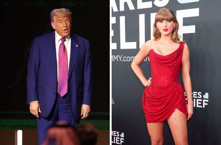 Donald Trump og Taylor Swift.