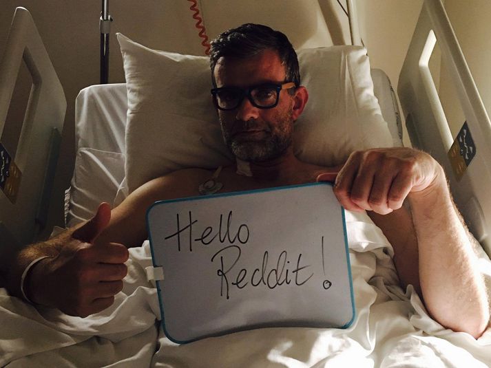 Stefán Karl svaraði spurningum frá Reddit notendum úr sjúkrarúminu.