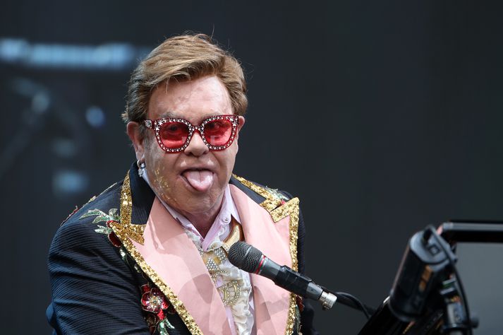 Elton John lagði sig allann fram í Auckland.