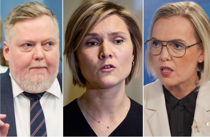 Kristrún er augljóslega orðin afar þreytt á spurningum stjórnarandstöðunnar en Sigmundur Davíð og Guðrún þráspurðu hana út í aðildarviðræðurnar við Evrópusambandið á þingi í dag.