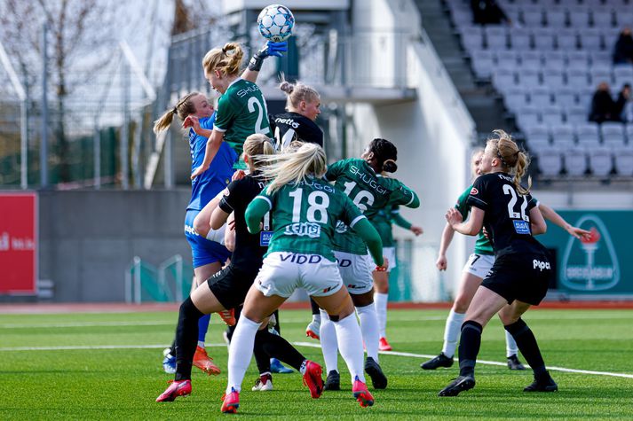 Breiðablik lagði Þór/KA 3-1 á Kópavogsvelli í gær.