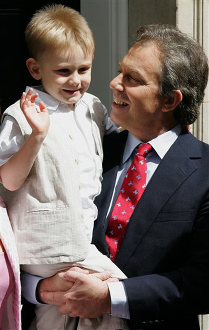 Leo og Tony Blair.
