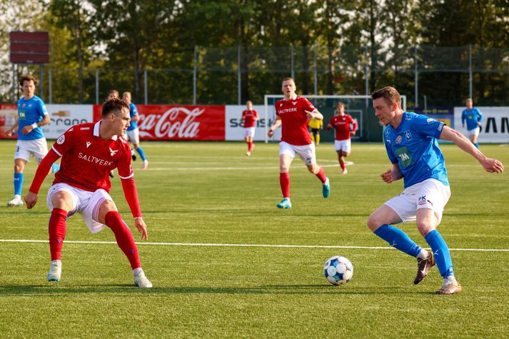 Emil Atlason skoraði tvívegis gegn Selfyssingum.