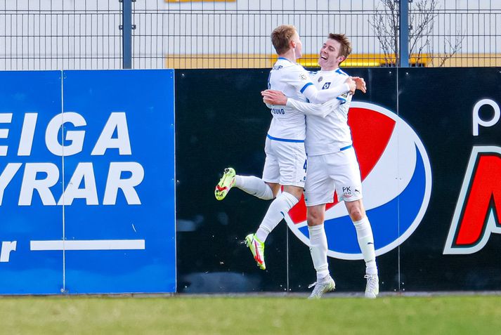Emil Atlason skoraði tvö fyrir Stjörnuna í kvöld.