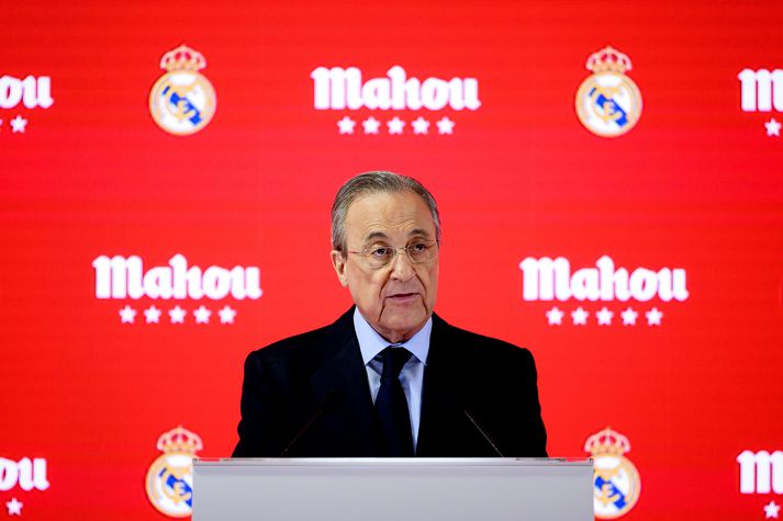 Florentino Pérez er einn helsti hvatamaðurinn á bak við stofnun ofurdeildarinnar.