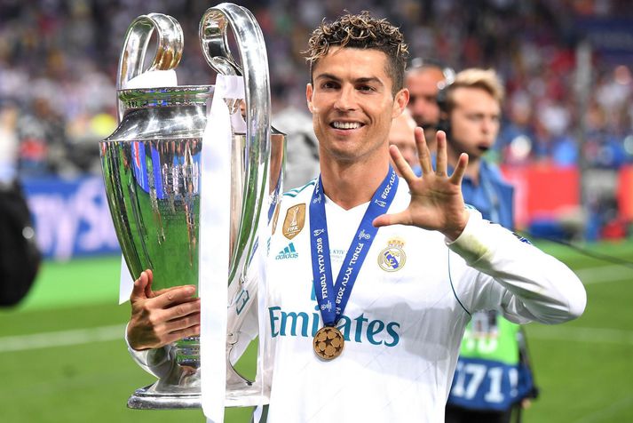 Cristiano Ronaldo vann Meistaradeildina fjórum sinnum með Real Madrid á árunum 2014 til 2018.