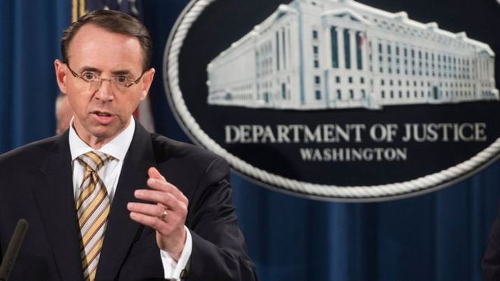 Rod Rosenstein hefur hina umdeildu Rússarannsókn á sinni könnu.