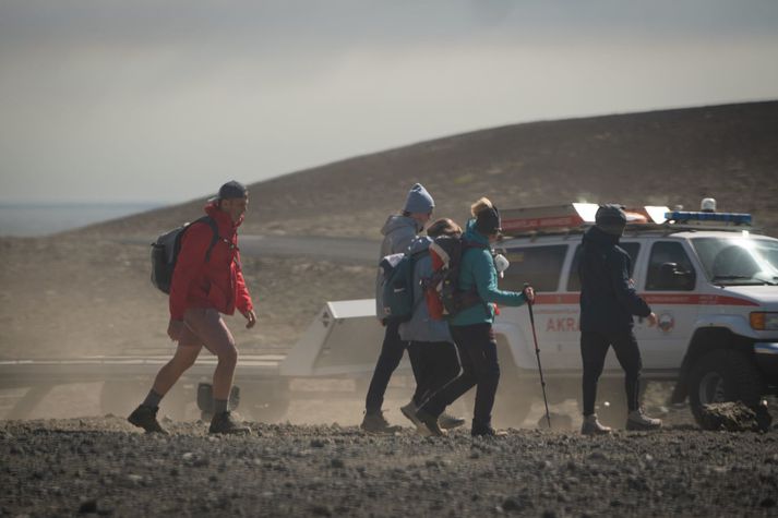 Ferðamennirnir eru ekki týndir en eru þó áttavilltir. 