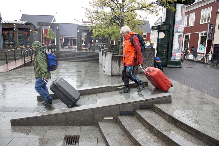 Hlutur ferðaþjónustu í landsframleiðslu jókst milli ára. 