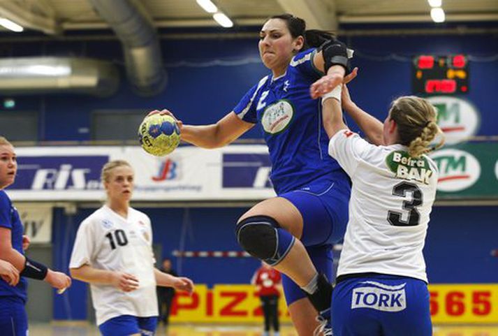 Alina Petrache skoraði 7 af fyrstu 12 mörkum Stjörnunnar.