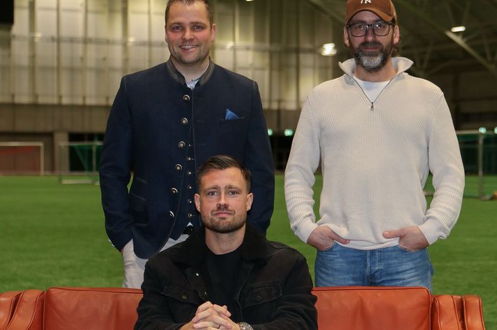 Gunnlaugur Fannar er hér fremstur á mynd.