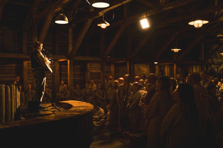 Una Tofa var með töfrandi tónleika í SkyLagoon. 