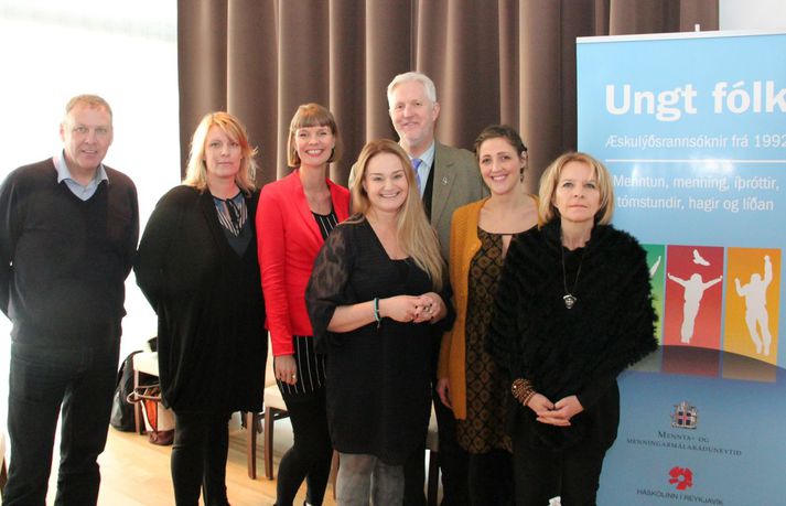 Starfsfólk Rannsókna og greiningar, þau Hrefna Pálsdóttir, Margrét Lilja Guðmundsdóttir, Inga Dóra Sigfúsdóttir, Ingibjörg Eva Þórisdóttir og Jón Sigfússon.