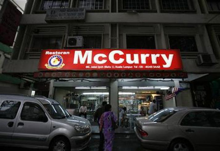 McCurry-staðurinn í Malasíu þykir ekki brjóta gegn rétti McDonald's.