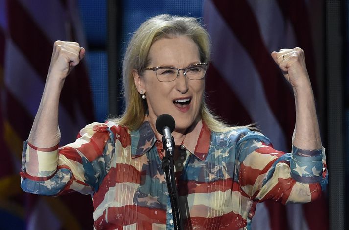 Meryl Streep fagnar tilnefningu Clinton