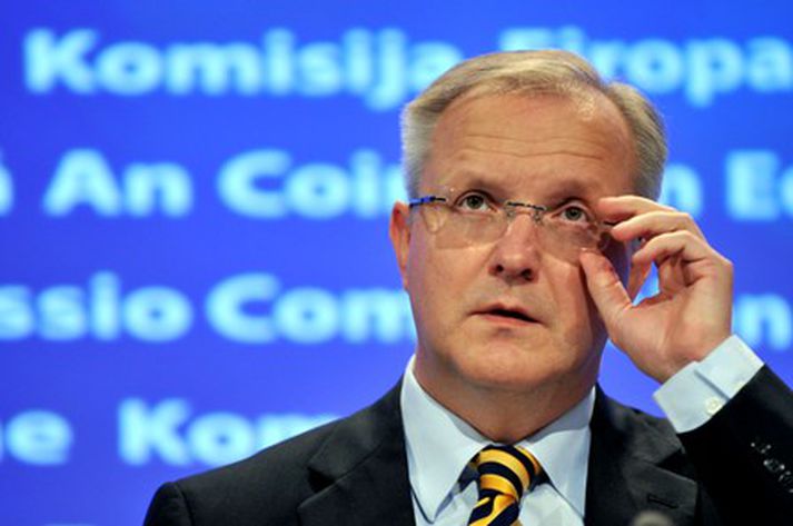 Olli Rehn er stækkunarstjóri Evrópusambandsins. Mynd/ AFP.