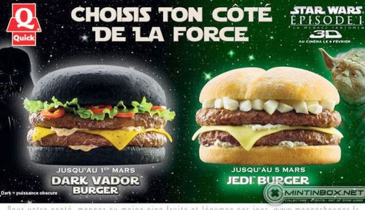 Svartborgarinn ásamt Jedi-borgaranum.