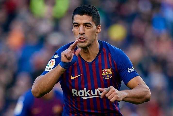 Luis Suarez kom til Barcelona árið 2014