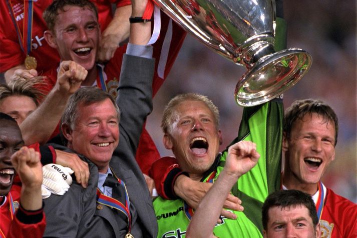 Peter Schmeichel á mjög góðum degi með Manchester United.