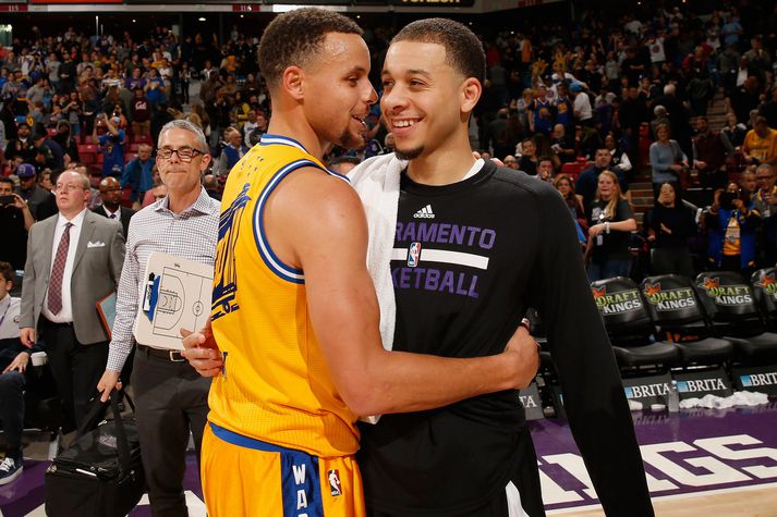 Stephen Curry og Seth Curry.