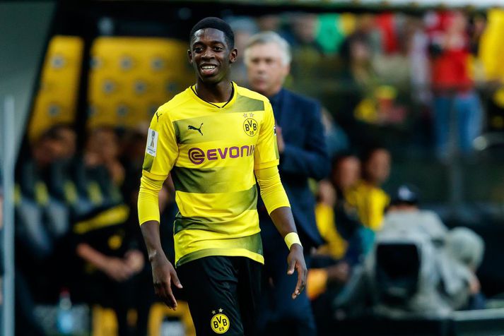 Ousmane Dembele í leik með Dortmund