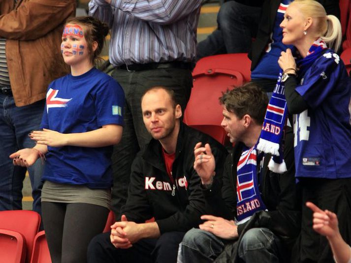 Ólafur Stefánsson var upp í stúku á móti Brasilíu.