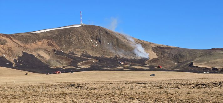 Mynd frá vettvangi.