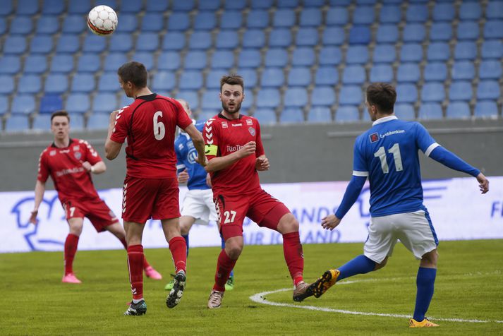 Alexander Freyr (nr. 27) hefur leikið með Haukum nær allan sinn feril.