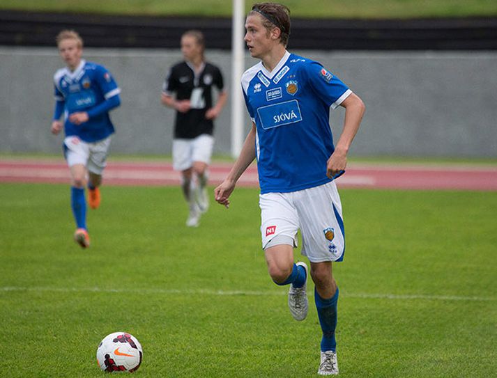 Arnþór Ari Atlason skoraði og dýfði sér í teignum.
