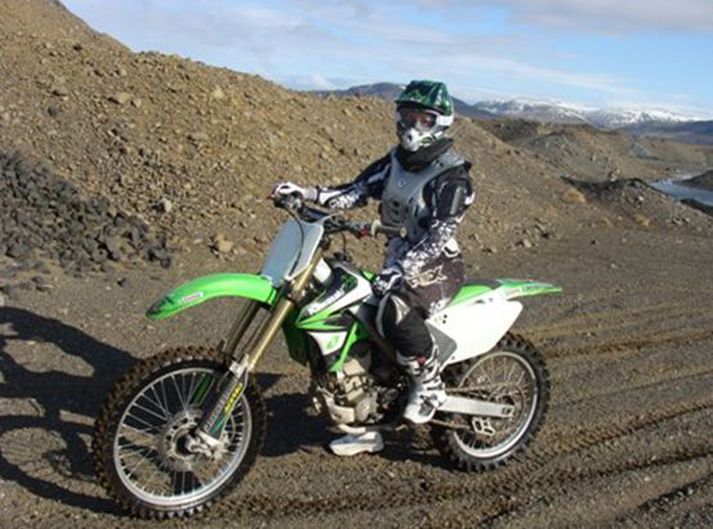 Hér má sjá eitt hjólanna