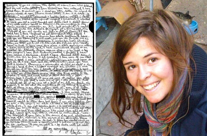 Kayla Jean Mueller var rænt í Aleppo í ágúst 2013.