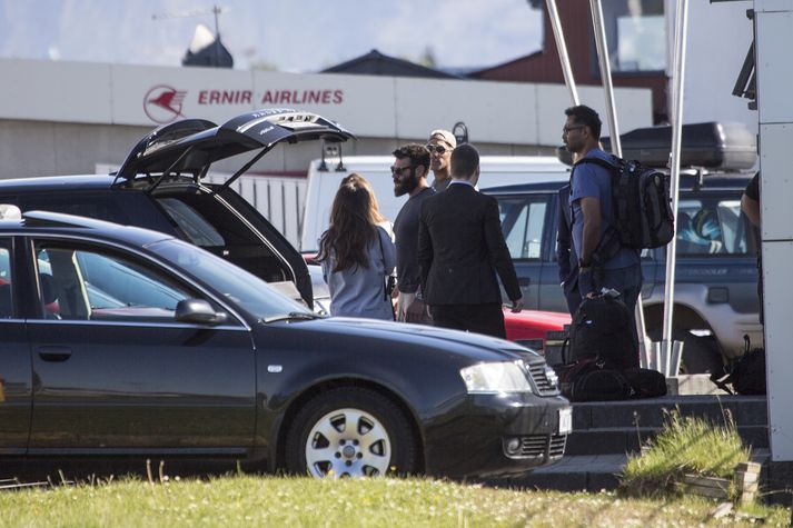 Dan Bilzerian í Reykjavík í dag.