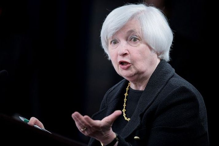 Janet Yellen er formaður peningastefnunefndarinnar.