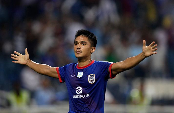 Sunil Chhetri var hetja Indverja