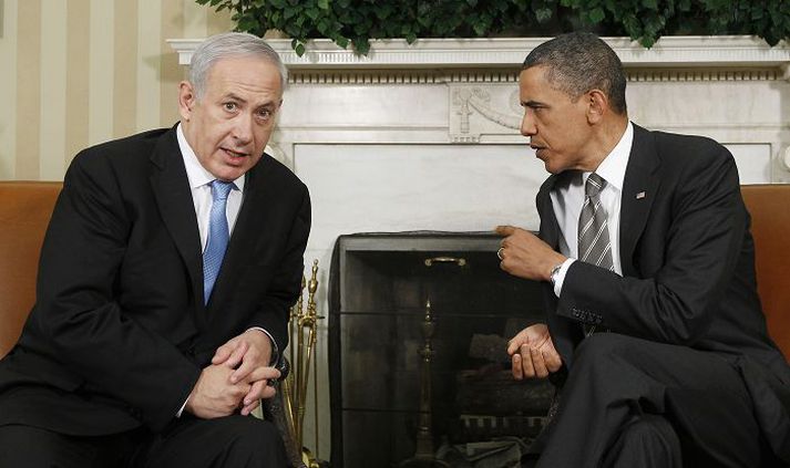 Benjamin Netanjahú og Barack Obama
Forsætisráðherra Ísraels hitti Bandaríkjaforseta í Washington.
fréttablaðið/AP