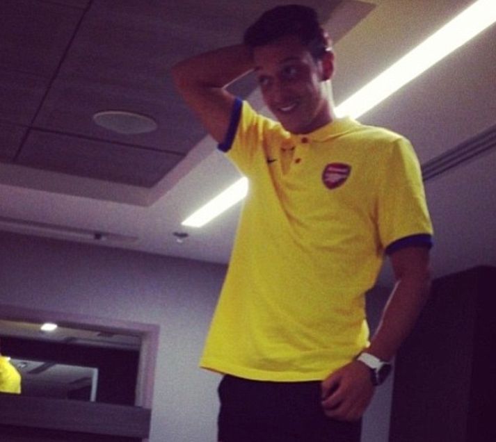 Mesut Özil við athöfnina