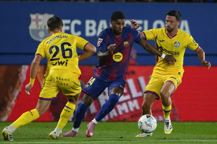 Marcus Rashford er byrjaður að finna fjölina sína hjá Barcelona.