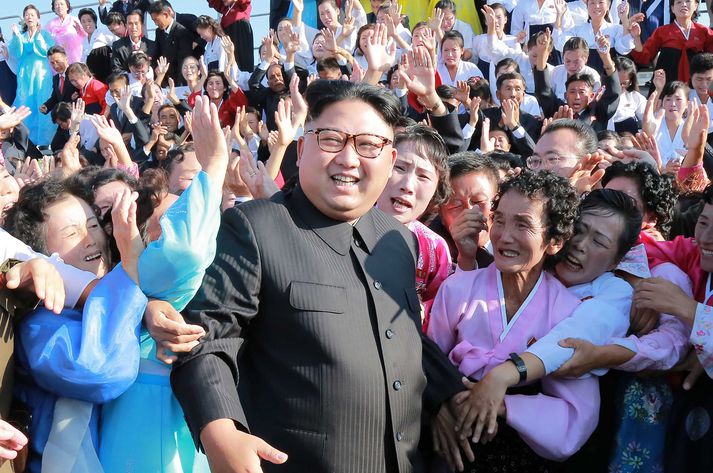 Kim Jong-un, einræðisherra Norður-Kóreu.