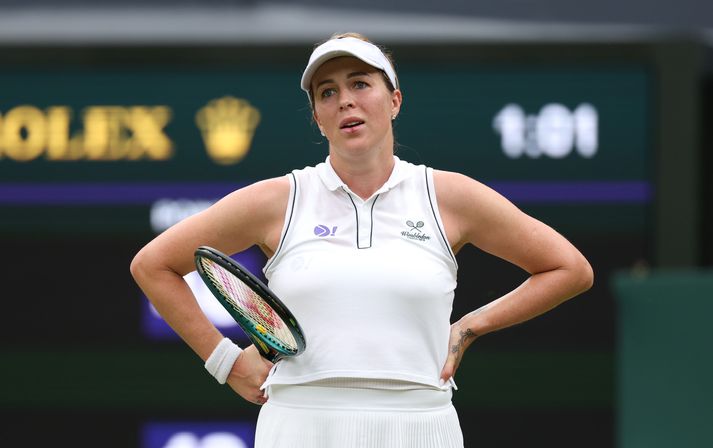 Anastasia Pavlyuchenkova var allt annað en sátt með dómara leiksins.