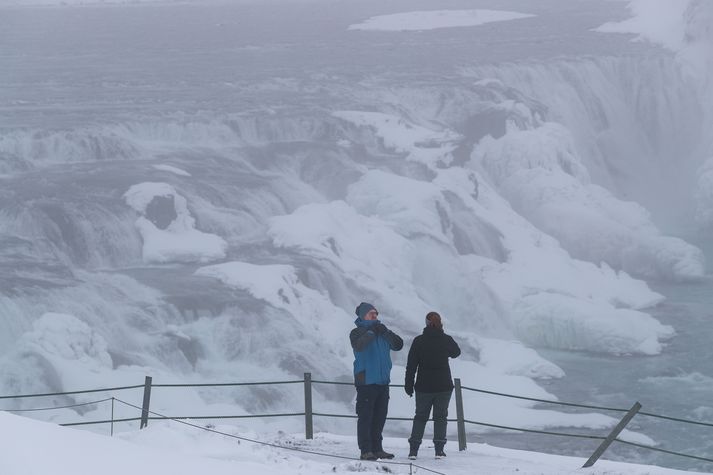 Erlendir ferðamenn hafa mætt nokkrum vetrarhörkum undanfarnar vikur. 