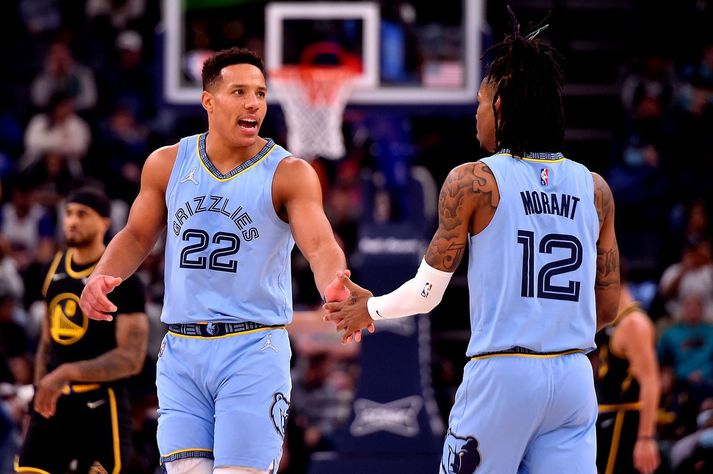 Desmond Bane og Ja Morant eru í stórum hlutverkum hjá liði Memphis Grizzlies.