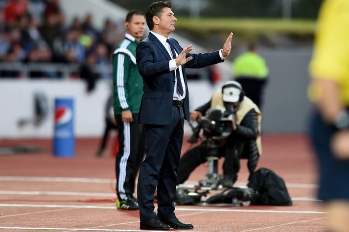 Walter Mazzari á Laugardalsvelli.