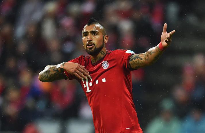 Vidal í leik með Bayern.