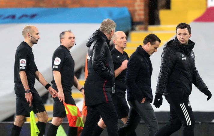 Moyes vandaði Mike Dean ekki kveðjurnar í leikslok.