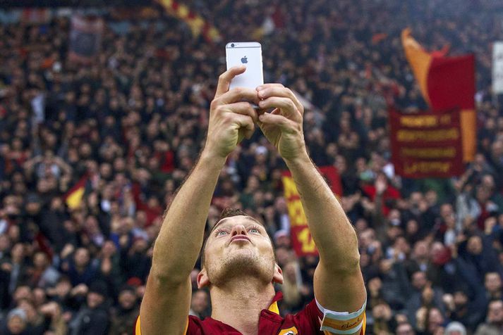 Líklega ekki fyrsta selfie sem Totti tekur