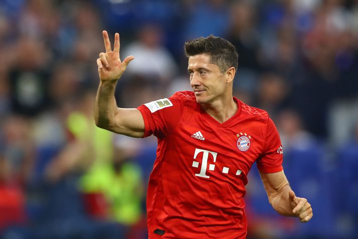 Maður leiksins, Robert Lewandowski.